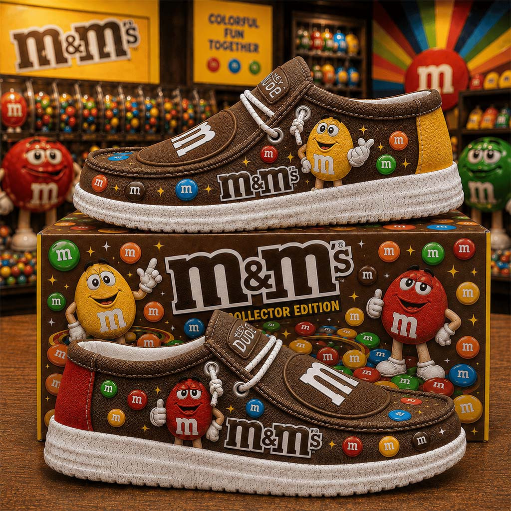 M&M's Colorful Fun Together Shoes Chocolate Candy Lover Gear Gifts For Son