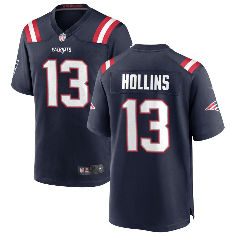 Mack Hollins New England Patriots 2025 Game Jersey - Navy