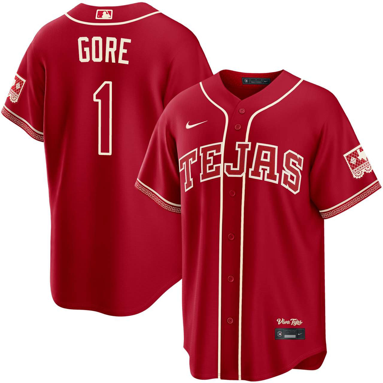 MacKenzie Gore Texas Rangers 2026 City Connect Jersey - Red