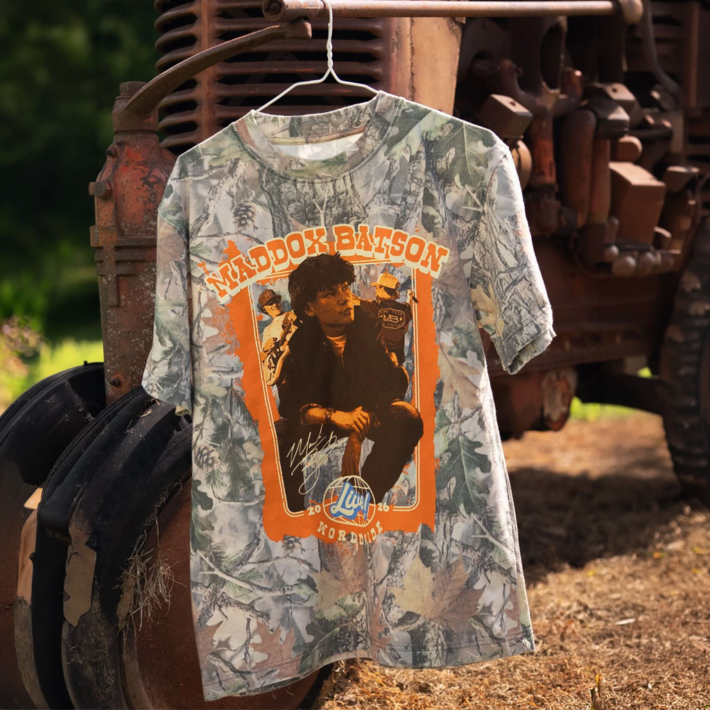 Maddox Batson Merch 2026 MB Live Worldwide Tour Camo T-Shirt Gift Ideas For Music Lovers