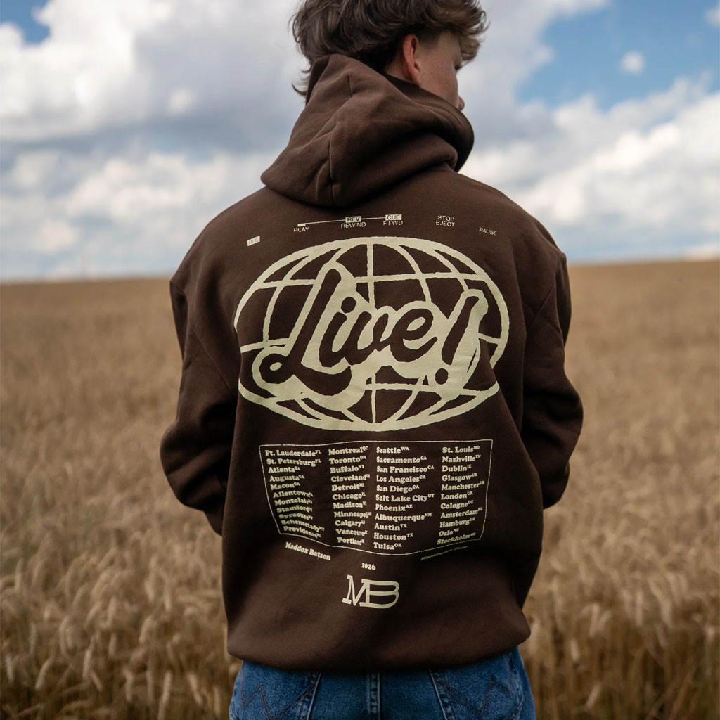Maddox Batson Merch 2026 MB Live Worldwide Tour Hoodie Maddox Batson Hoodie Gift For Fans - Image 2