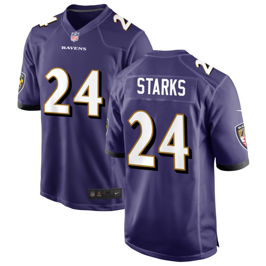 Malaki Starks Baltimore Ravens 2025 Game Jersey - Purple