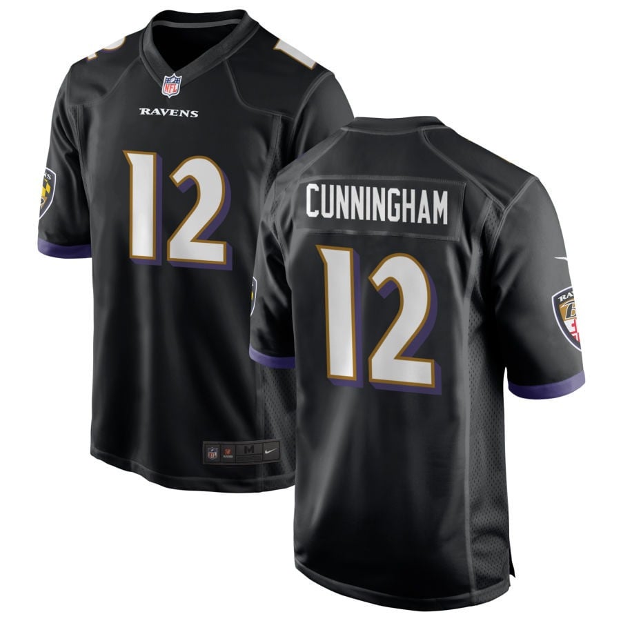 Malik Cunningham Baltimore Ravens 2025 Alternate Game Jersey - Black