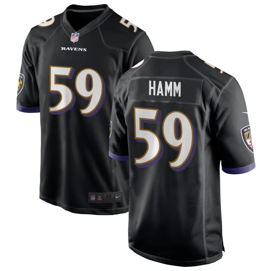 Malik Hamm Baltimore Ravens 2025 Alternate Game Jersey - Black