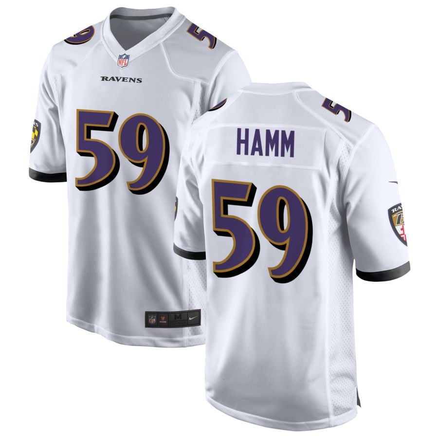 Malik Hamm Baltimore Ravens 2025 Game Jersey - White