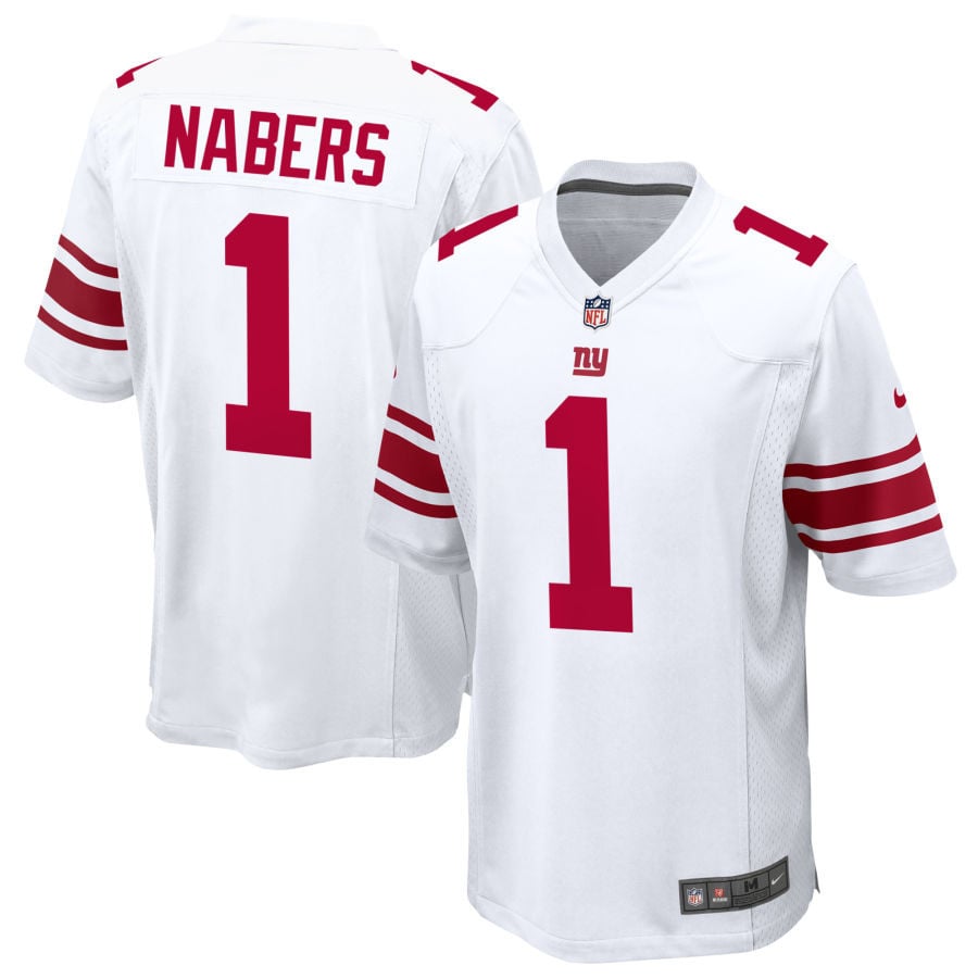 Malik Nabers New York Giants 2025 Game Jersey - White