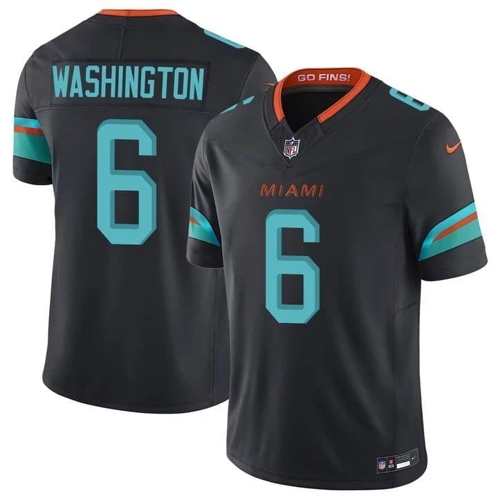 Malik Washington Miami Dolphins 2025 ï¿½ï¿½ï¿½Rivalriesï¿½ï¿½ï¿½ Vapor Limited Stitched Jersey - Navy