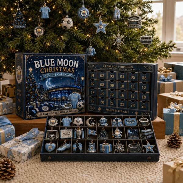 Manchester City Blue Moon Advent Calendar Man City Merch Christmas Gift For Soccer Fans - Image 2