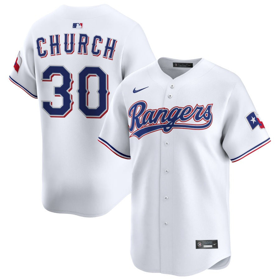 Marc Church Texas Rangers 2025 Home Limited Jersey - White