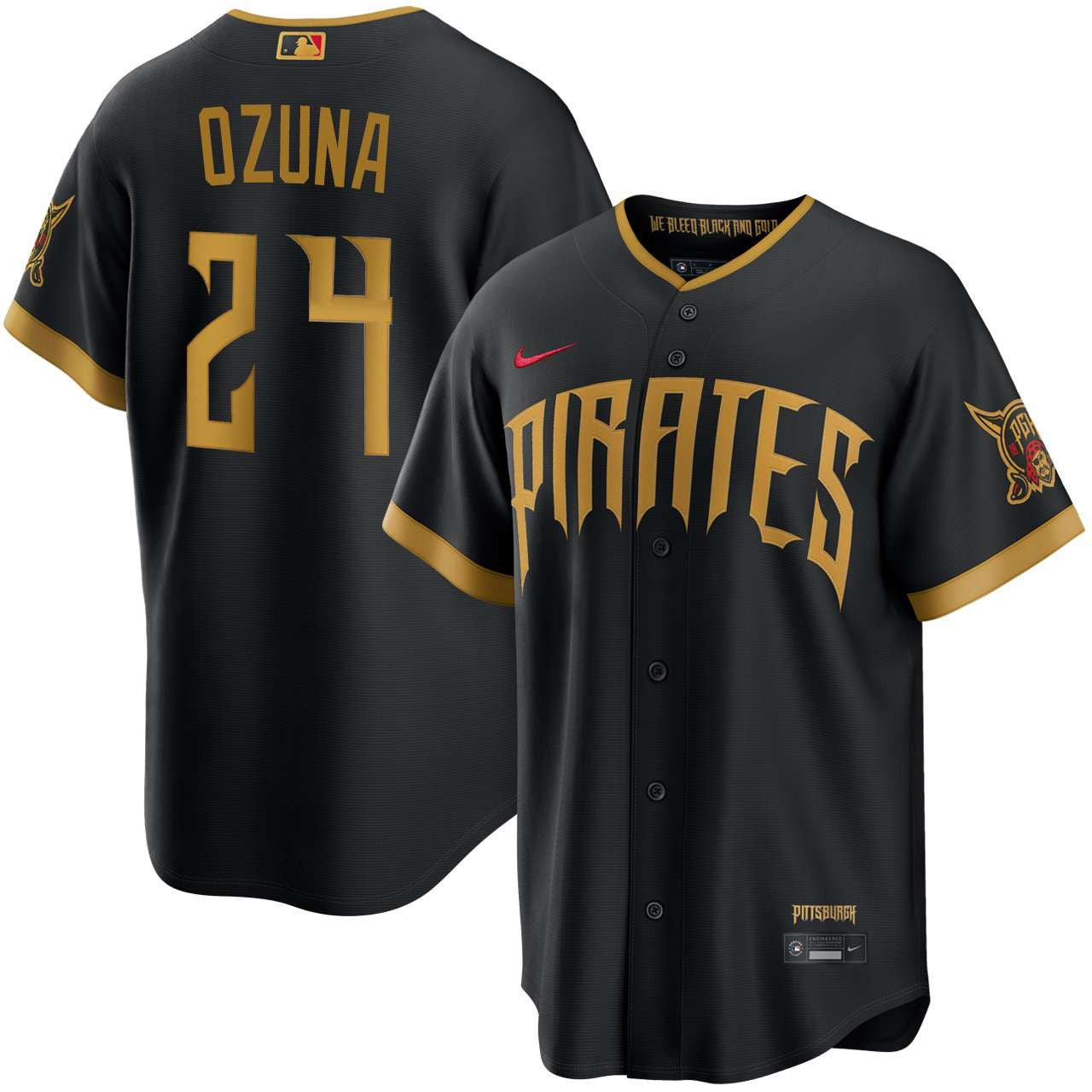 Marcell Ozuna Pittsburgh Pirates 2026 City Connect Stadium Jersey - Black