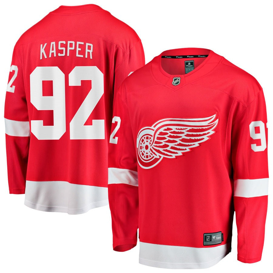 Marco Kasper Detroit Red Wings 2025 Home Breakaway Jersey - Red 1 Marco Kasper Detroit Red Wings 2025 Home Breakaway Jersey - Red