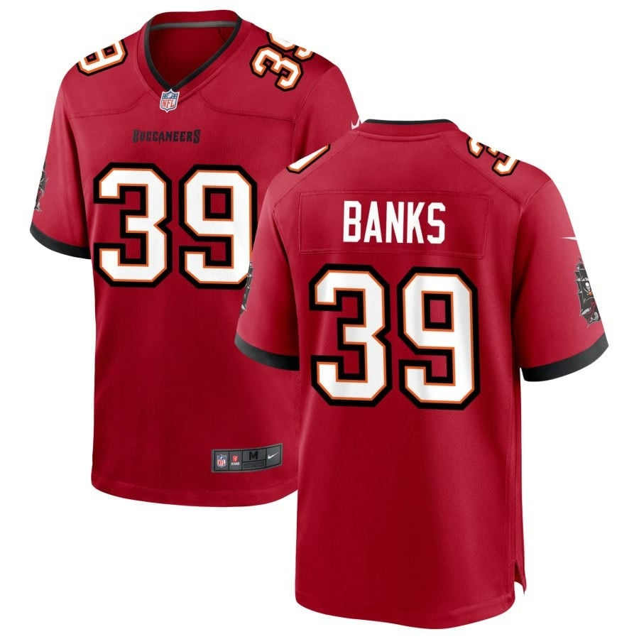 Marcus Banks Tampa Bay Buccaneers 2025 Team Game Jersey - Red