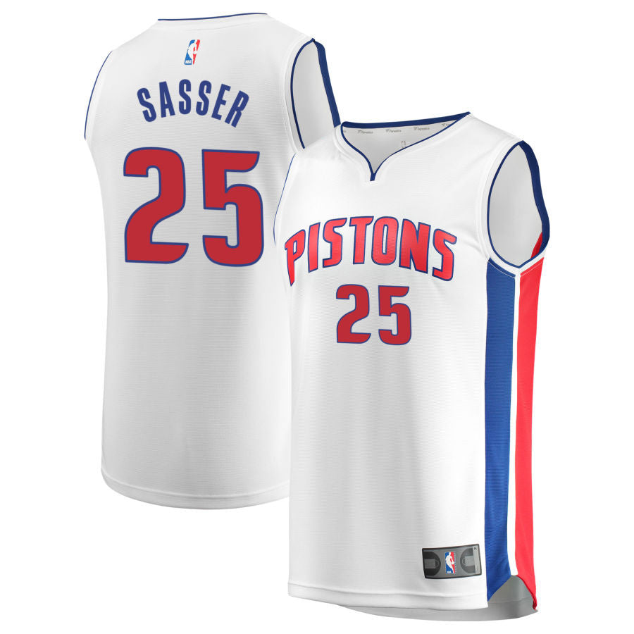 Marcus Sasser Detroit Pistons 2025 Fast Break Association Edition Jersey - White