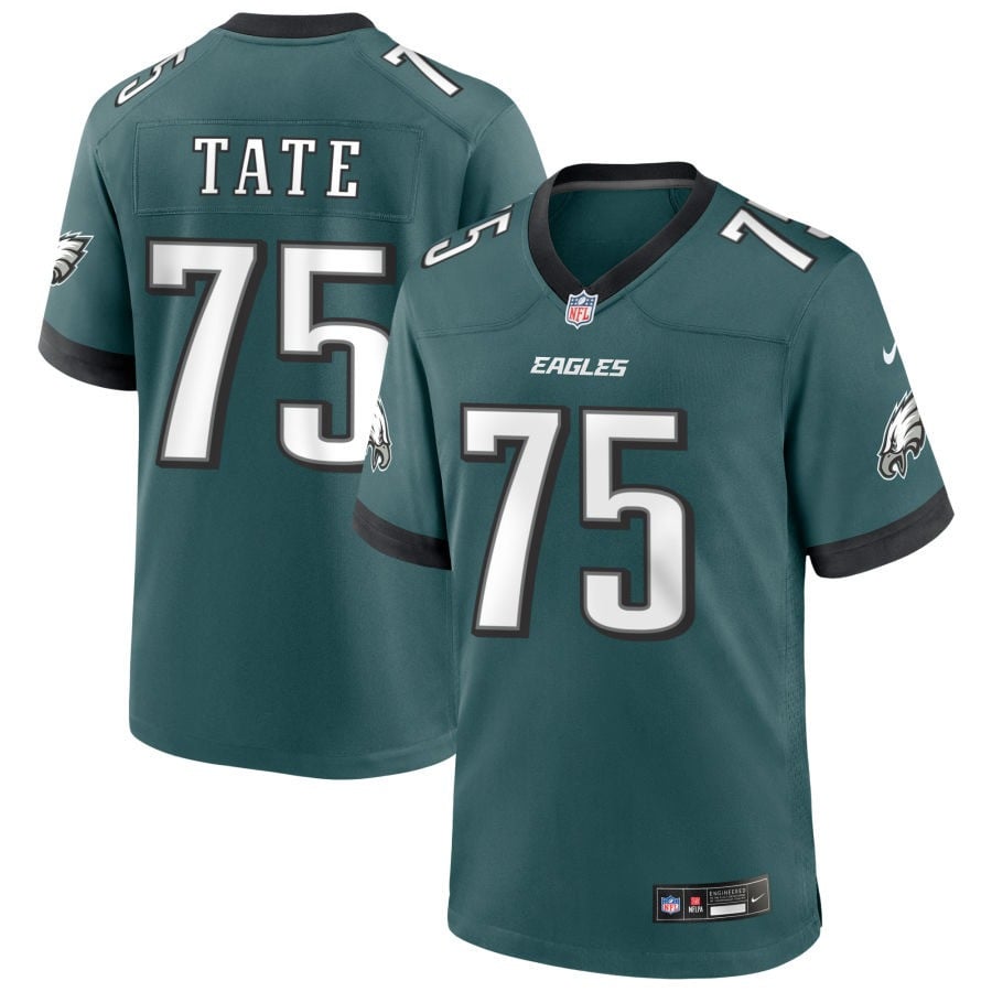 Marcus Tate Philadelphia Eagles 2025 Game Jersey - Midnight Green