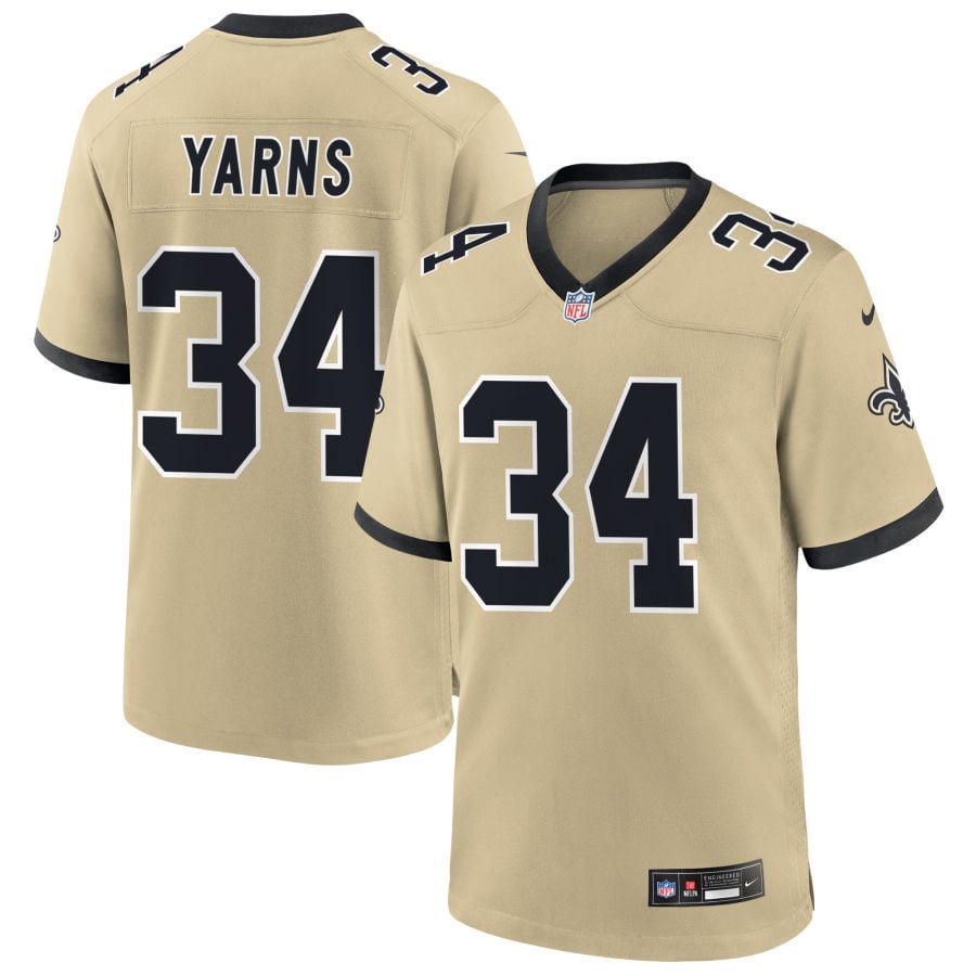 Marcus Yarns New Orleans Saints 2025 Gameday Golds Alternate Game Jersey - Gold