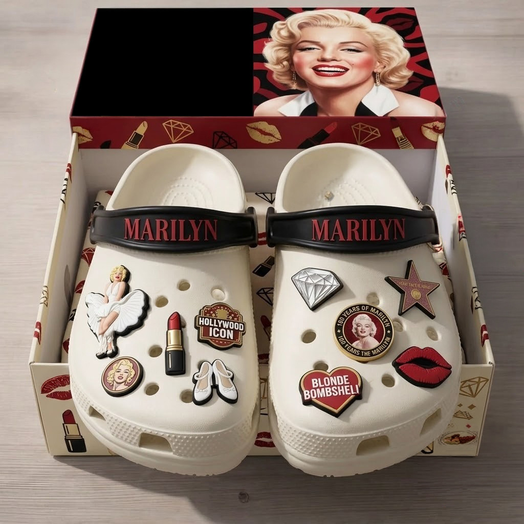 Marilyn Monroe 100th Anniversary Collector's Edition Crocs Marilyn Monroe Merch Gift For Mom