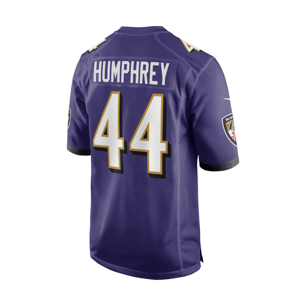 Marlon Humphrey Baltimore Ravens 2025 Pro Bowl Patch Game Men Jersey - Purple - Image 3