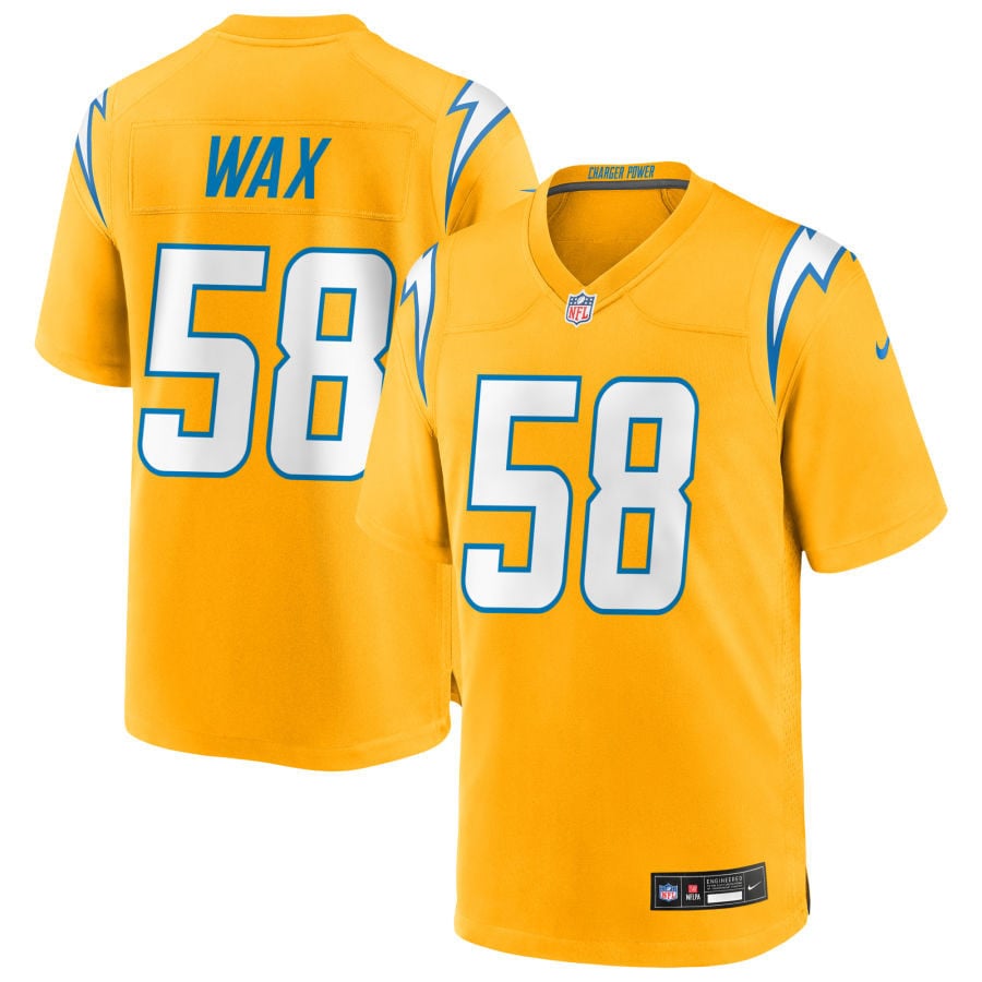 Marlowe Wax Los Angeles Chargers 2025 Alternate Charger Power Game Jersey - Gold