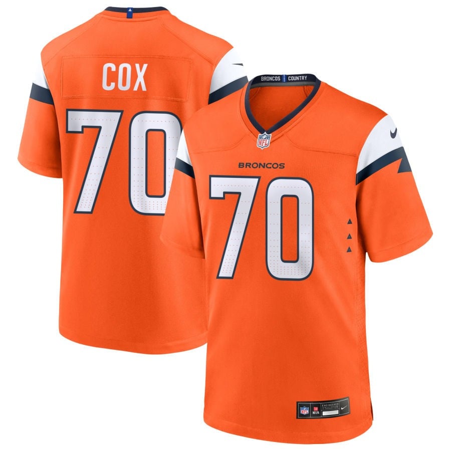 Marques Cox Denver Broncos 2025 Game Jersey - Orange