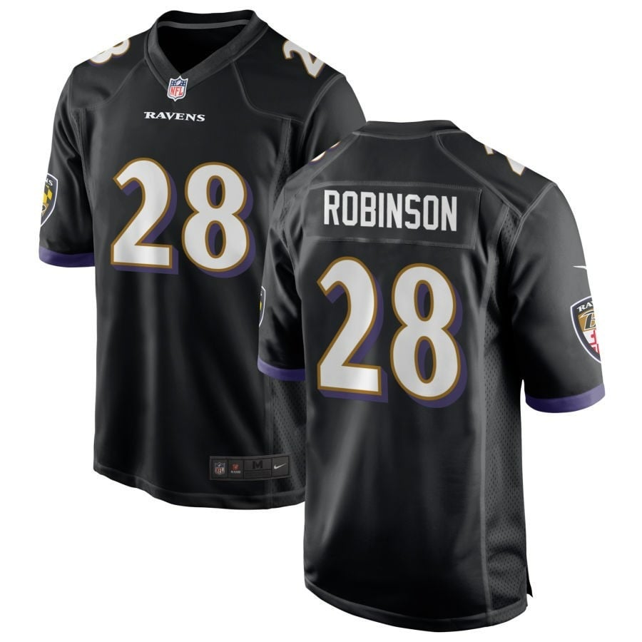 Marquise Robinson Baltimore Ravens 2025 Alternate Game Jersey - Black