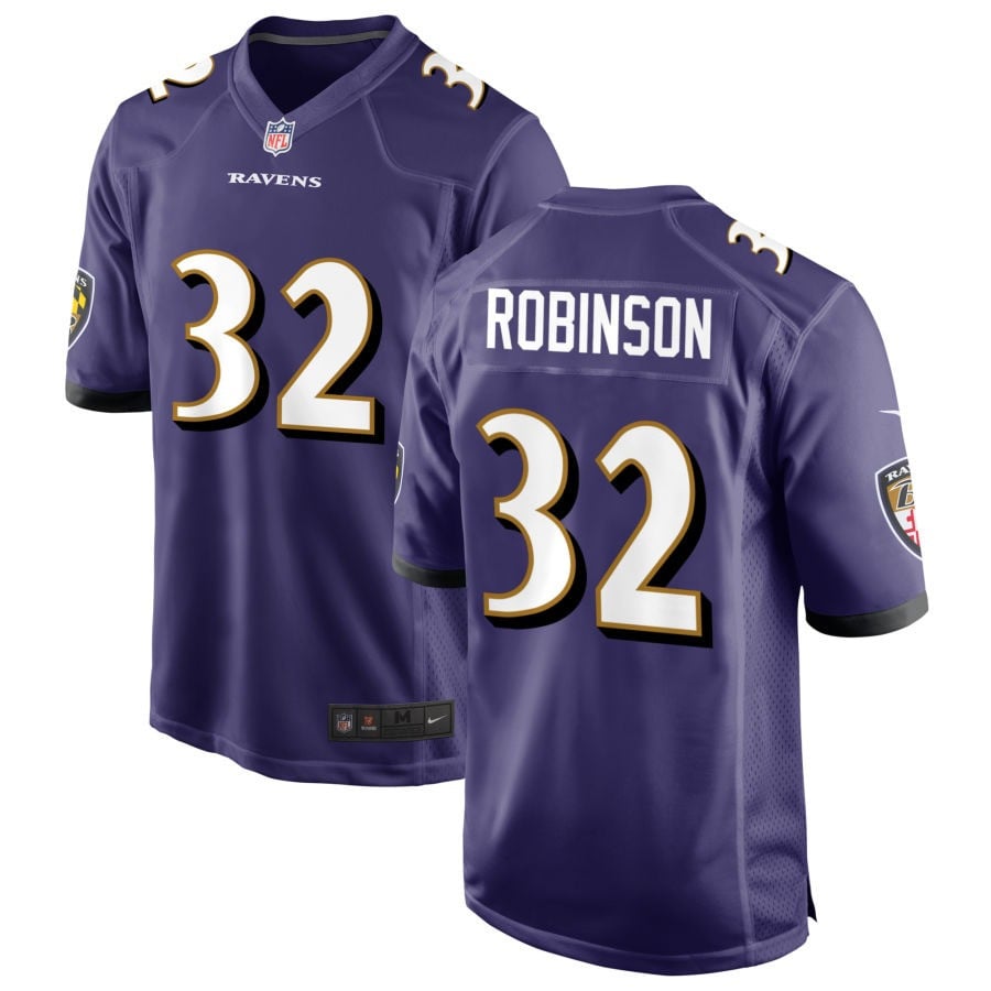 Marquise Robinson Baltimore Ravens 2025 Game Jersey - Purple
