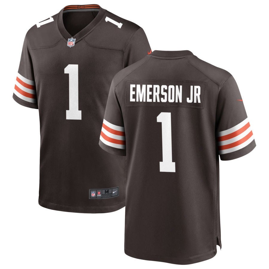 Martin Emerson Jr. Cleveland Browns 2025 Game Jersey - Brown