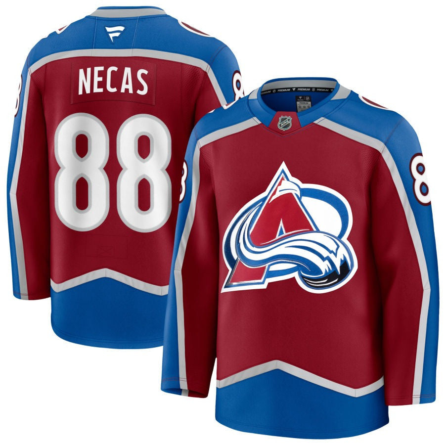 Martin Necas Colorado Avalanche 2025 Burgundy Home Premium Jersey 1 Martin Necas Colorado Avalanche 2025 Burgundy Home Premium Jersey