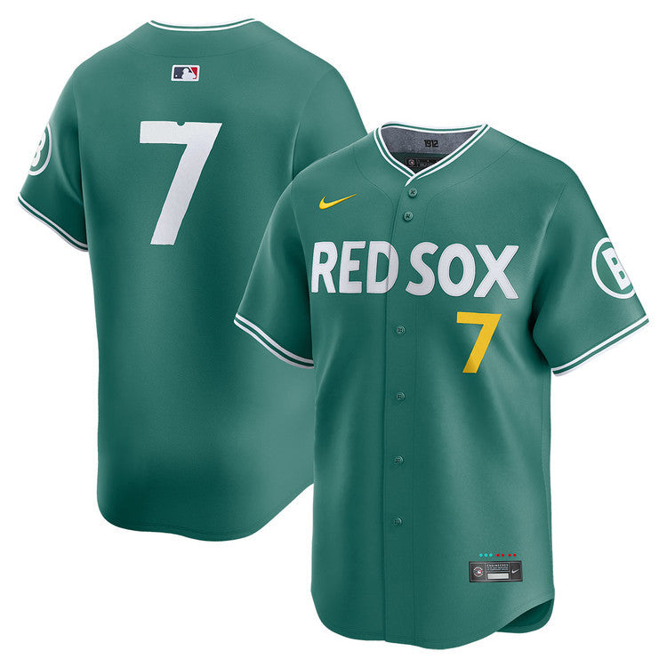 Masataka Yoshida Boston Red Sox 2025 City Connect Limited Jersey - Green
