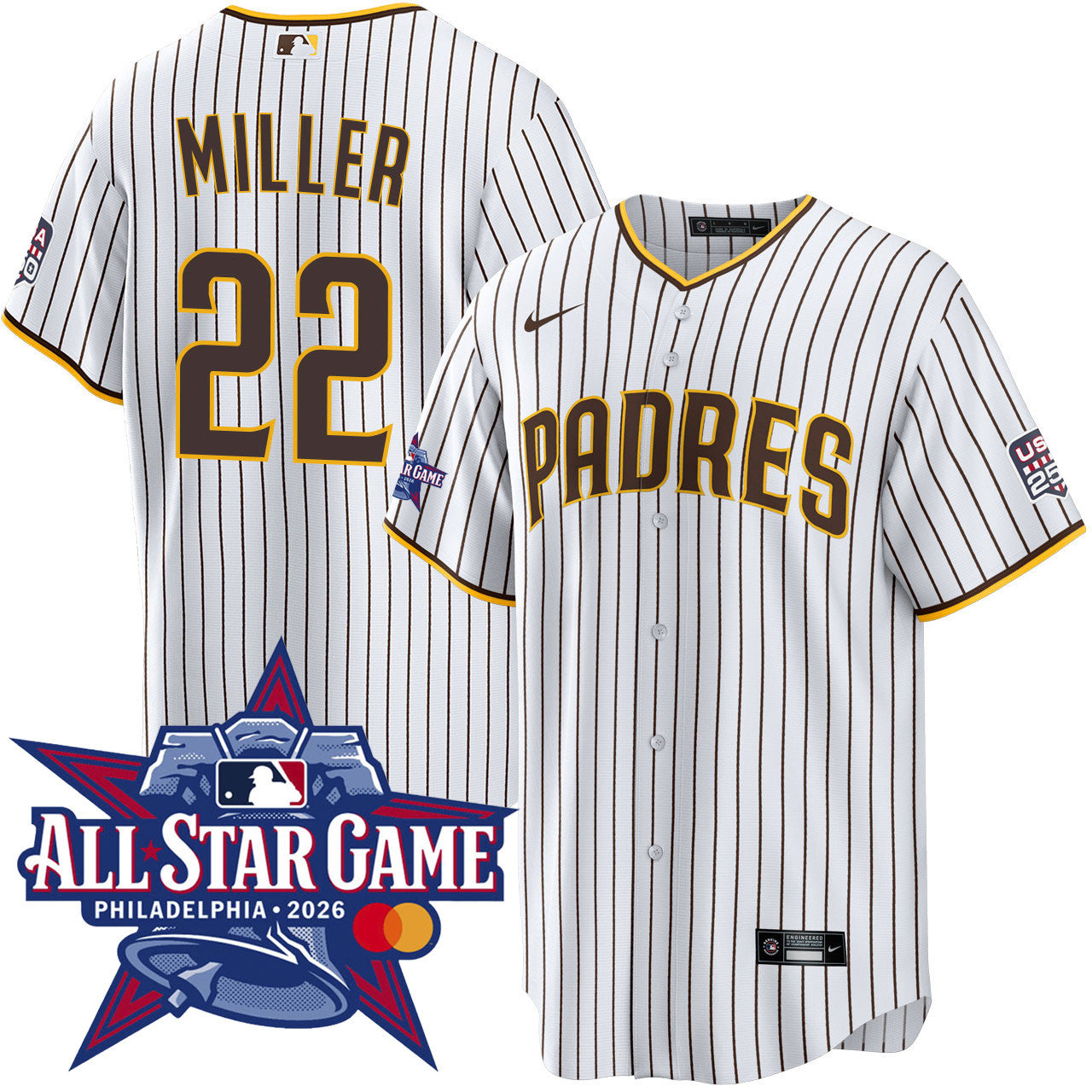 Mason Miller San Diego Padres 2026 All-Star Game Home Jersey