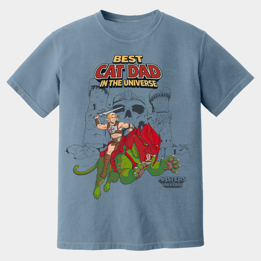 Masters Of The Universe Merch 2026 He-Man Best Cat Dad In The Universe T-Shirt Movie Fan Gifts