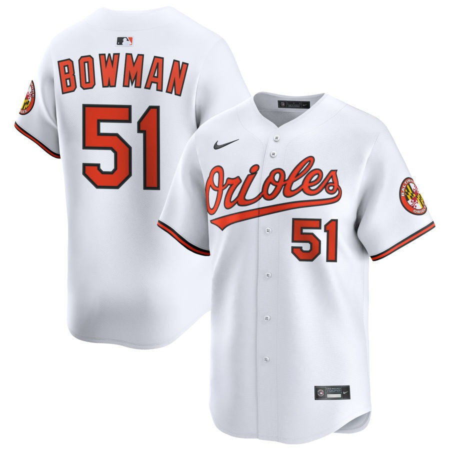 Matt Bowman Baltimore Orioles 2025 Home Limited Jersey - White