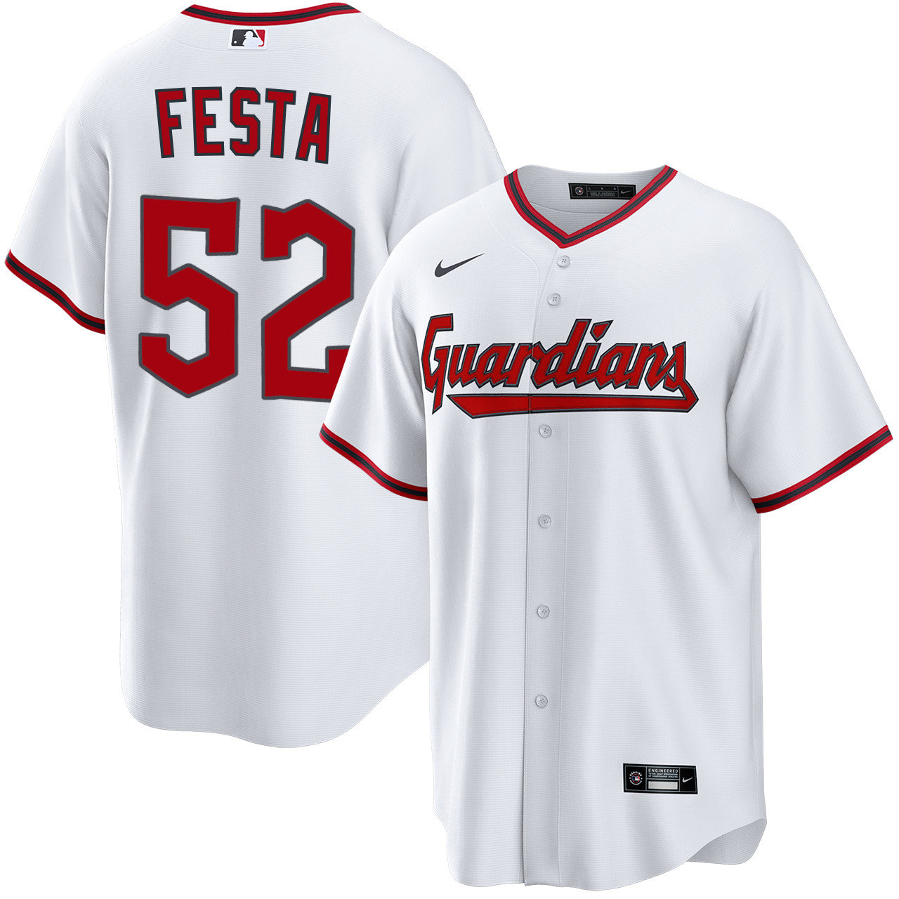 Matt Festa Cleveland Guardians 2026 Home Jersey - White