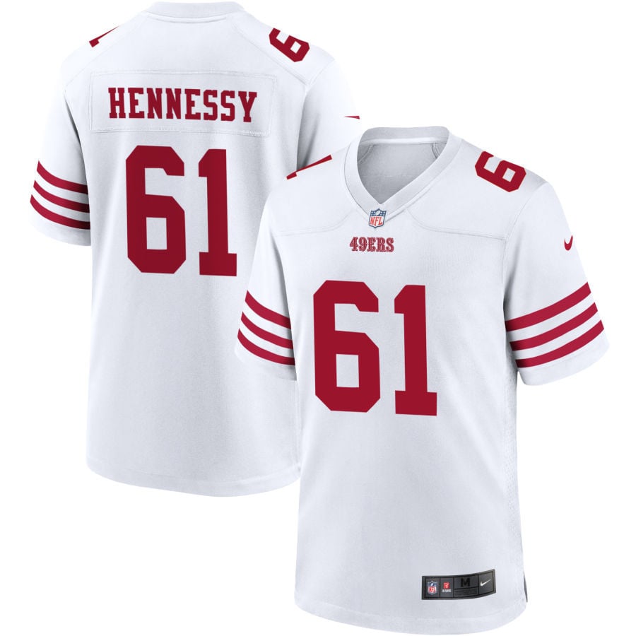 Matt Hennessy San Francisco 49ers 2025 Game Player Jersey - White