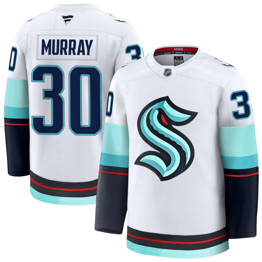 Matt Murray Seattle Kraken 2025 Away Premium Jersey - White 1 Matt Murray Seattle Kraken 2025 Away Premium Jersey - White