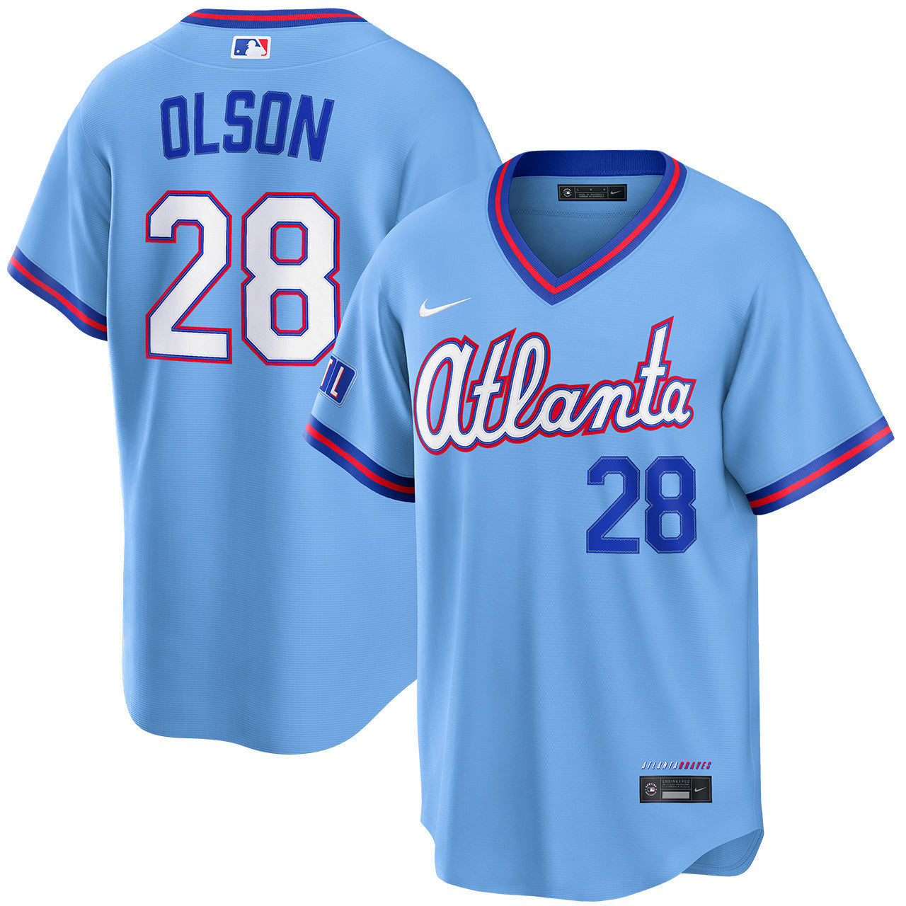 Matt Olson Atlanta Braves 2026 City Connect Stadium Jersey - Powder Blue