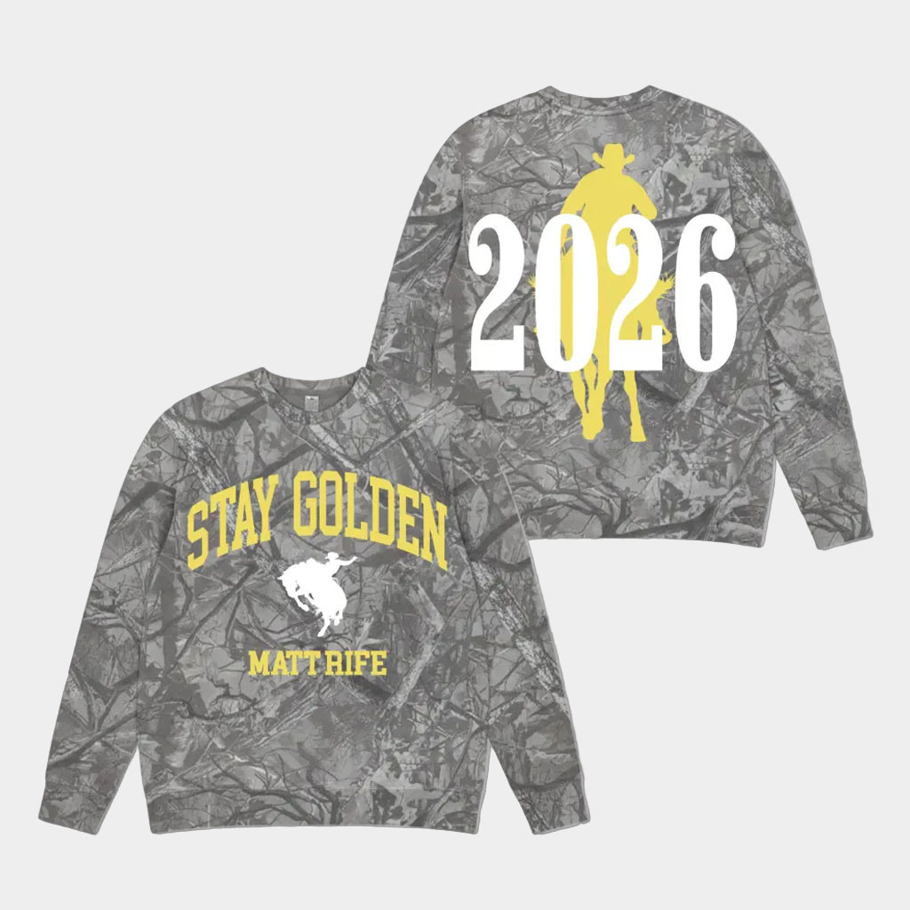 Matt Rife Shop Merch Matt Rife Stay Golden 2026 World Tour Camo Sweatshirt Gifts For Fans