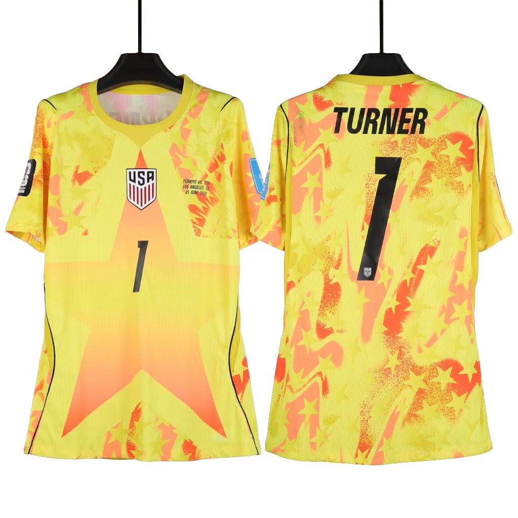 Matt Turner #1 USMNT National Team Jersey USMNT Merch US Soccer World Cup 2026 Apparel Fan Gear