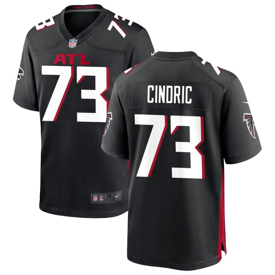 Matthew Cindric Atlanta Falcons 2025 Game Jersey - Black