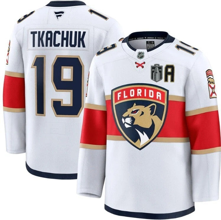 Matthew Tkachuk Florida Panthers 2025 Stanley Cup Finals Away Jersey - White 1 Matthew Tkachuk Florida Panthers 2025 Stanley Cup Finals Away Jersey - White