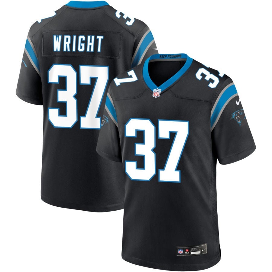 Matthew Wright Carolina Panthers 2025 Game Jersey - Black