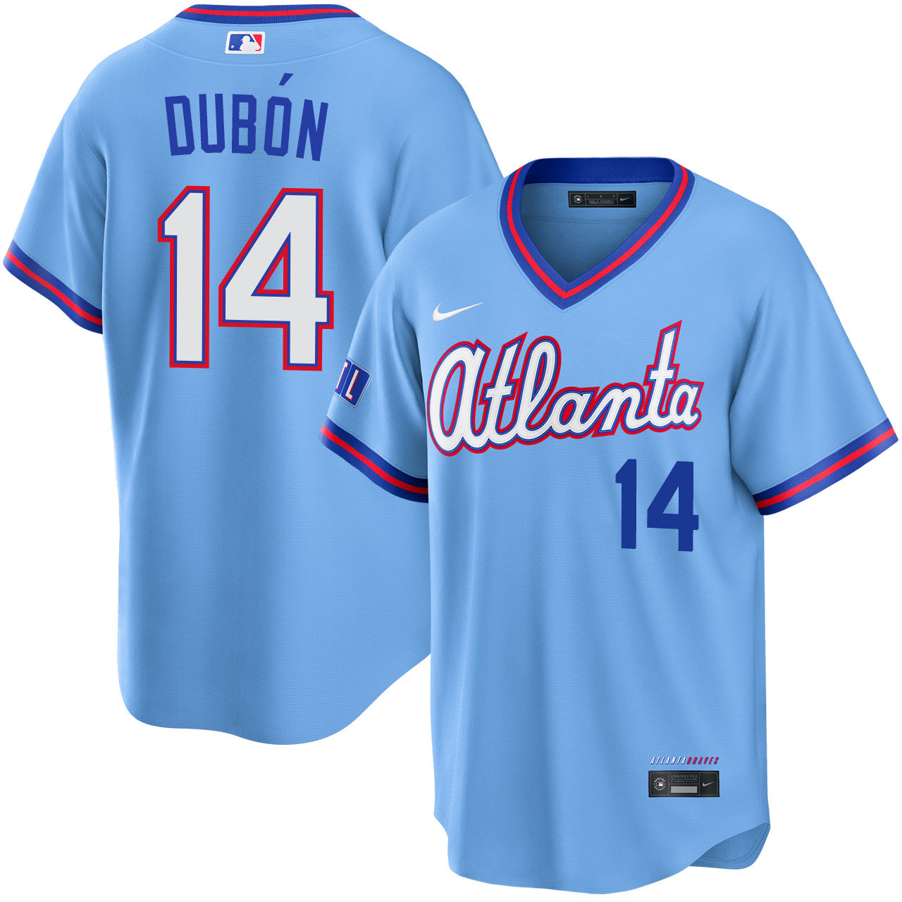 Mauricio Dubon Atlanta Braves 2026 City Connect Stadium Jersey - Powder Blue