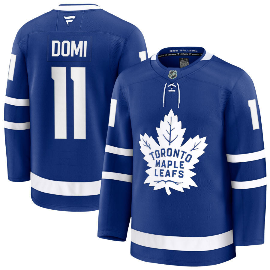 Max Domi Toronto Maple Leafs 2025 Home Jersey - Blue 1 Max Domi Toronto Maple Leafs 2025 Home Jersey - Blue