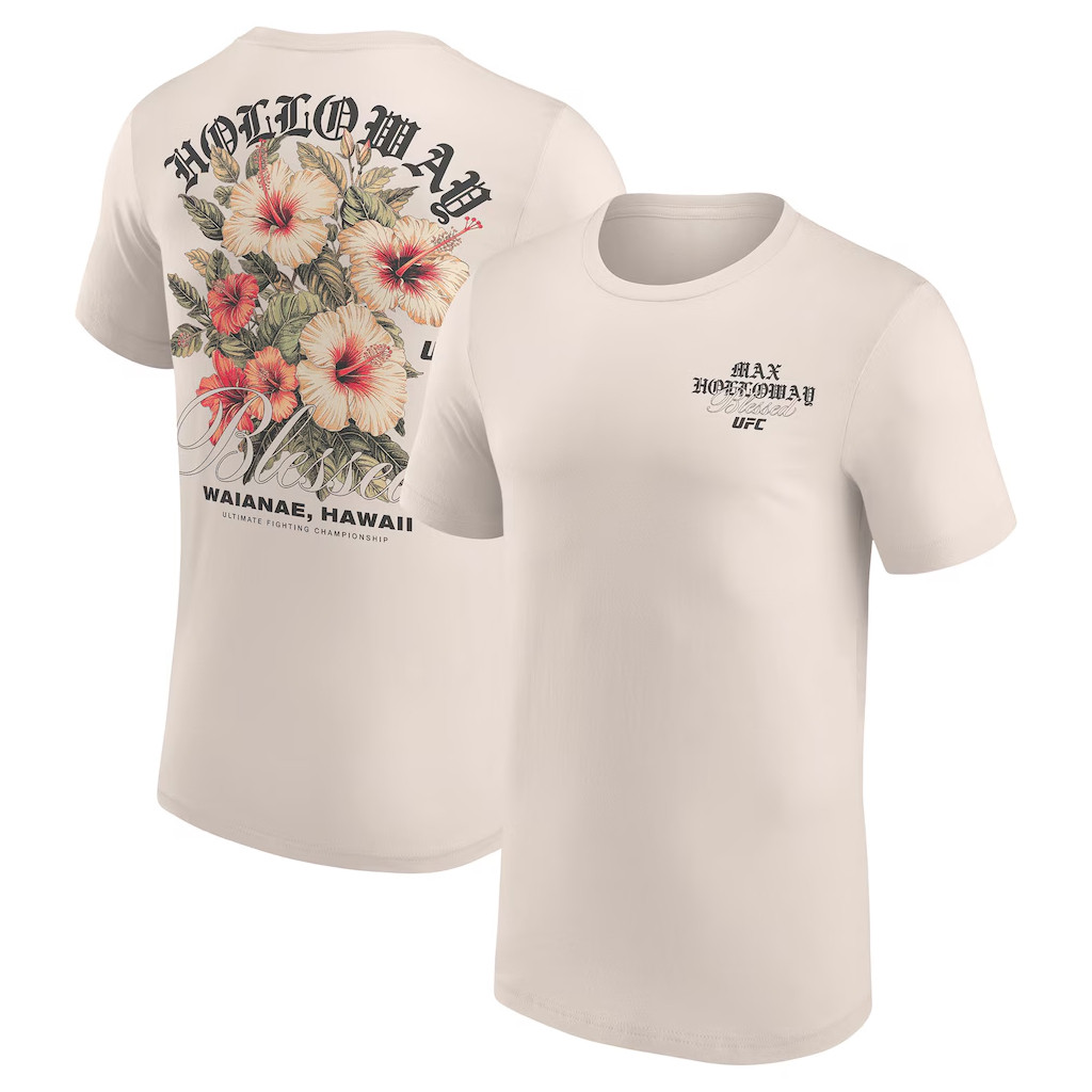 Max Holloway Merch 2026 UFC Max Holloway Hibiscus T-Shirt Max Holloway Blessed Shirt For Fans