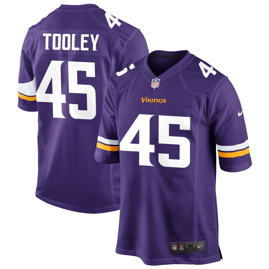 Max Tooley Minnesota Vikings 2025 Game Jersey - Purple