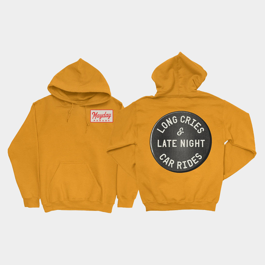 Mayday Parade Merch 2026 Pin Hoodie Long Cries And Late Night Car Rides Hoodie Gift For Fans