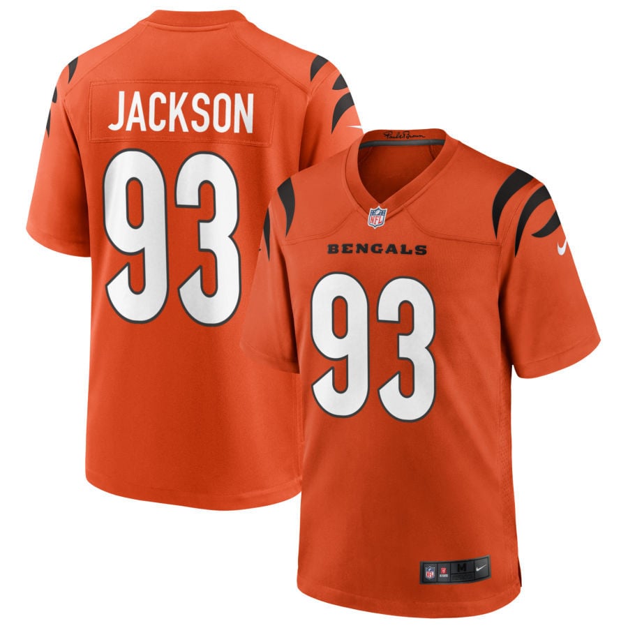 McKinnley Jackson Cincinnati Bengals 2025 Alternate Game Jersey - Orange