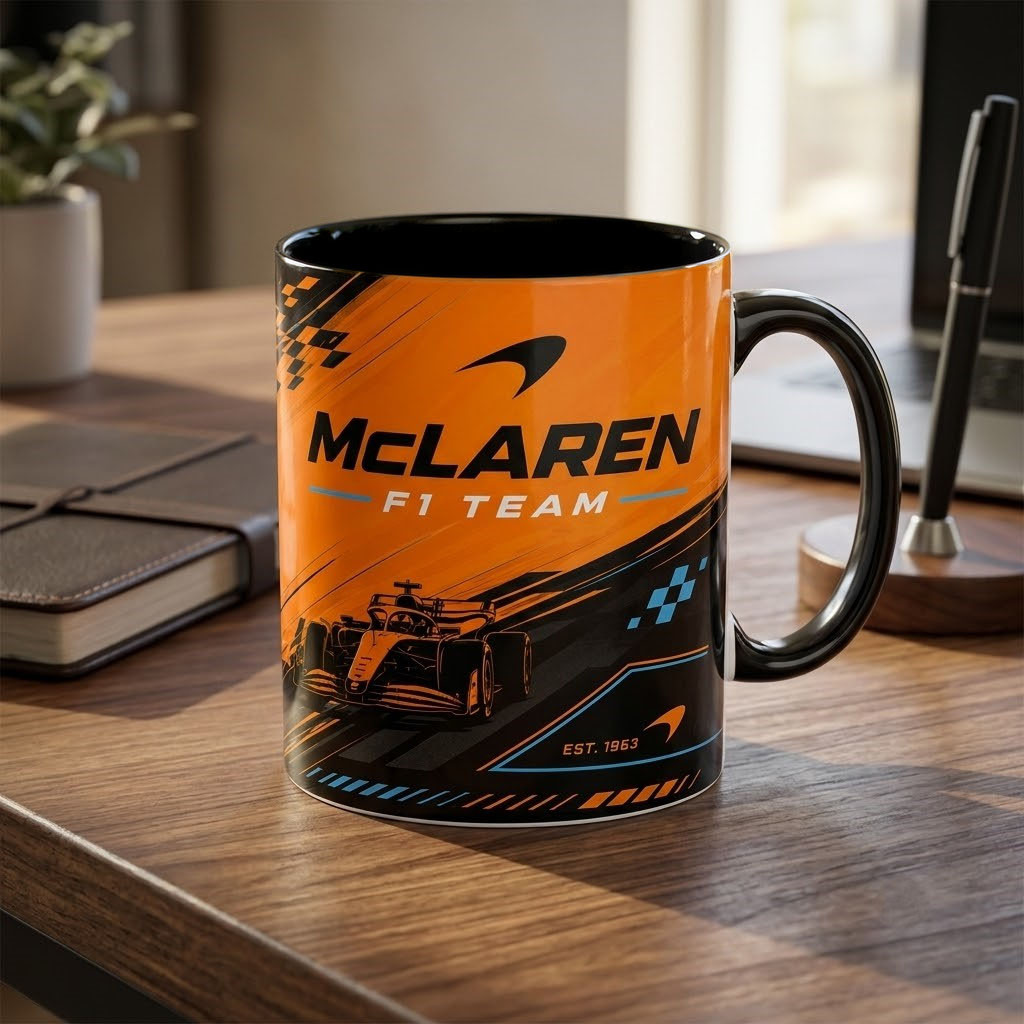 McLaren F1 Team F1 Car Racing Est 1963 Mug McLaren Merch Best Gift For Brothers