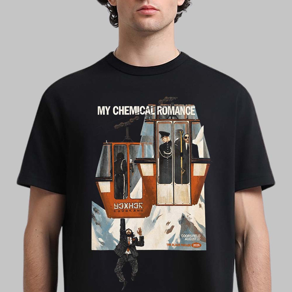 MCR Denver Merch 2026 My Chemical Romance Denver CO City T-Shirt The Black Parade Tour Merch