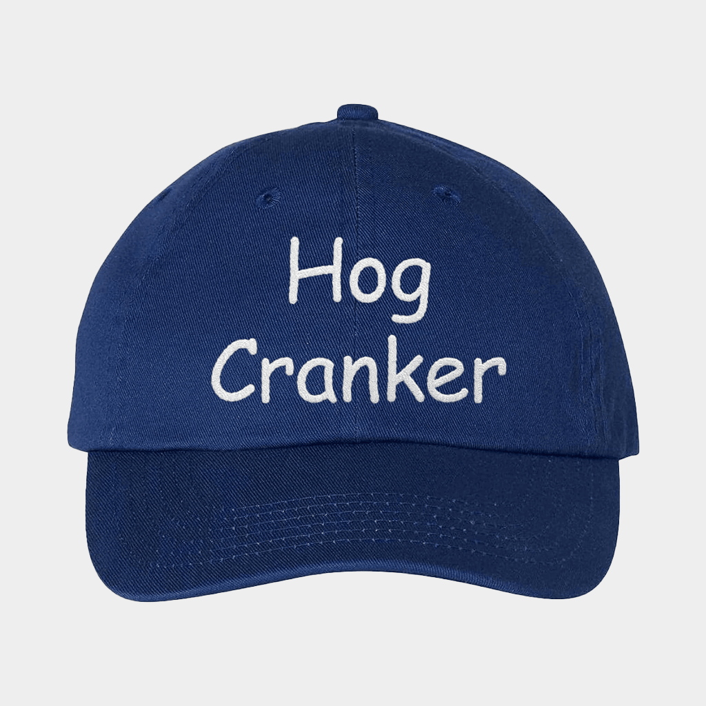Mega64 Merch Hog Cranker Dad Hat Embroidered Gift Ideas For Brother