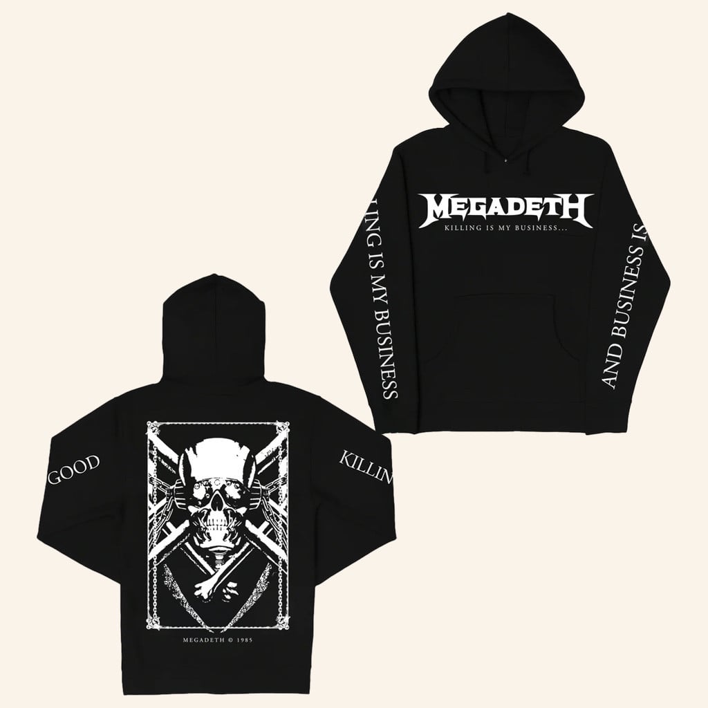 Megadeth Merch Killing Is My Business Hoodie Best Gifts For Music Lovers